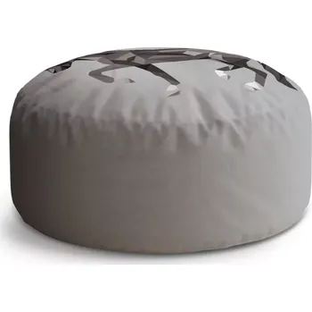 Sedací pytel Kulatý taburet Circle Kůň: 38x48 cm - Sablio