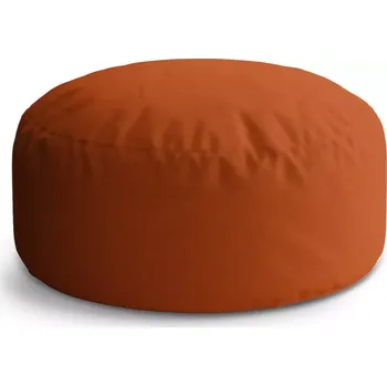 Sedací pytel Kulatý taburet Circle Cihlově oranžová: 38x48 cm - Sablio