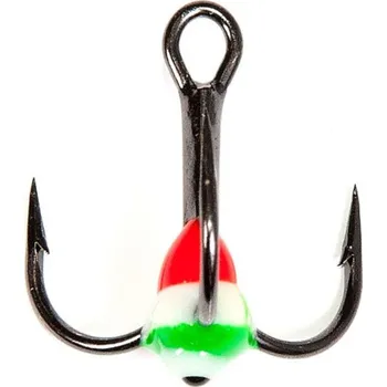 Rybářský háček Lucky John trojháček s korálkem vel.14 barva 10