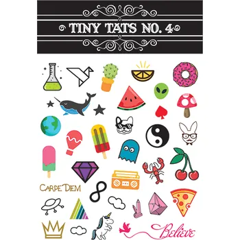 Odstranitelné tetování Barevné tetovačky - sada 4