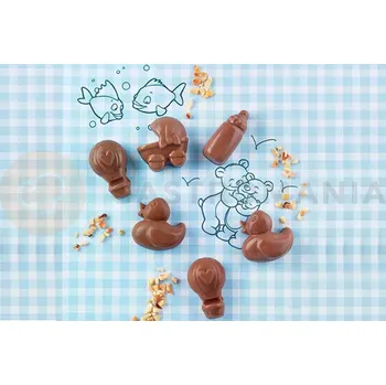 Kuchyňská sůl Forma na pralinky a čokoládky - motiv baby shower - SCG31 Choco Baby | SILIKOMART, EasyChoc 3D Choco
