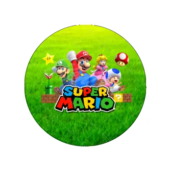 Jedlá dekorace na dort MÁRIO na louce, VARIANTA Jedlý papír 1332