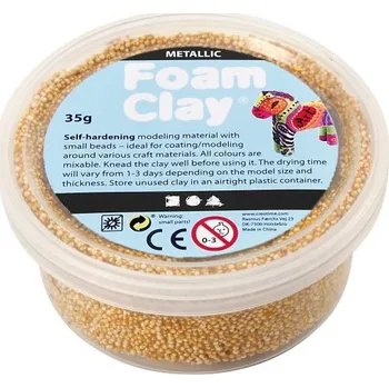 Modelovací hmota Creative Samotvrdnoucí modelovací pěnová hmota Foam Clay ZLATÁ
