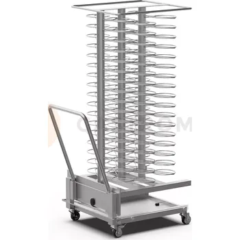 Servírovací stolek Nerezový vozík pro regeneraci k pecím CHEFLUX BIG 2/1 na 102 talíře | UNOX, QUICK.Plate
