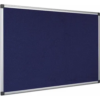 Kancelářský nábytek Textilní nástěnka AL rám 180 x 90 cm (modrá)