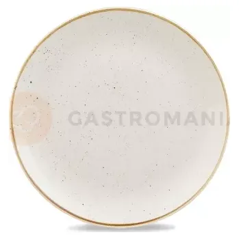 Talíř Bílý mělký talíř, ručně zdobený 32,4 cm | CHURCHILL, Stonecast Barley White