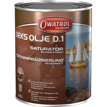 Lak na dřevo OWATROL DEKS OLJE D.1 - saturační a konzervační olej, balení 10 l
