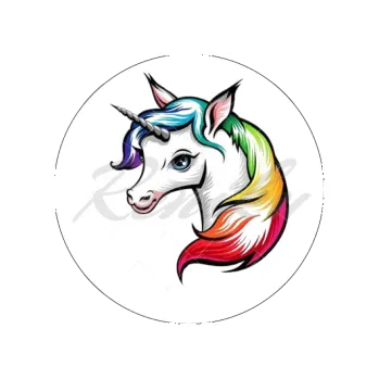 Jedlá dekorace na dort DUHOVÝ JEDNOROŽEC, VARIANTA Jedlý papír 434