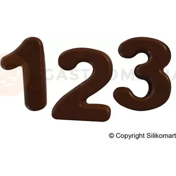 Kuchyňská sůl Silikonová forma SF174 CHOCO123 - číslice, 124 ml | SILIKOMART, Design