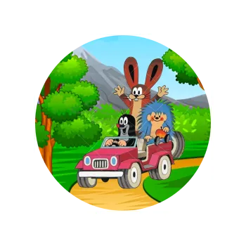 Jedlá dekorace na dort KRTEK na cestě, VARIANTA Jedlý papír 699