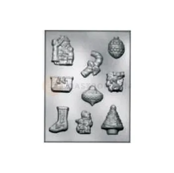 Výrobník cukrové vaty Forma na pralinky a čokoládky - Vánoce, 16x - 904104 Caminetto-Pini | SILIKOMART, EasyChoc