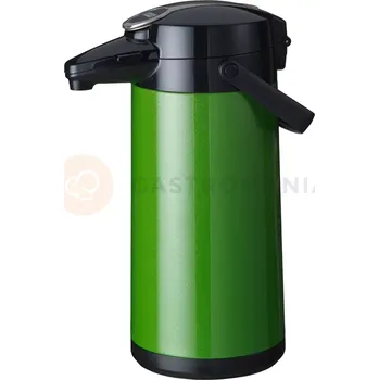 Termoska Termos 2,2 l s pumpičkou, vložka a opláštění z nerezové oceli - zelený | BRAVILOR BONAMAT, Airpot Furento