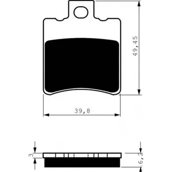 Brzda pro motocykl Přední brzdové destičky Goldfren Yamaha BW´s 50 1999-2011 směs S3