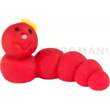 Výroba svíčky Housenka, cukrové figurky 6 cm, červená | MAGMART, GW01