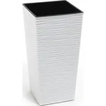 Lamela LAMELA, květináč FINEZIA DLUTO-vroubek 400 x 400 mm, bílý