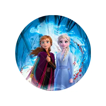 Jedlá dekorace na dort ELZA A ANNA a kůň, VARIANTA Jedlý papír 1000