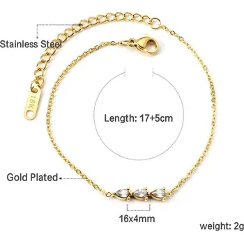 Náramek Elegantní dámský náramek z chirurgické oceli - 560G