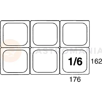 Gastro oděv Gastronádoba GN1/6 65 mm z polypropylenu | CONTACTO, 5516/065