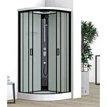 Roth Box sprchový Lagoa 90x90x219, radius, black/transparent