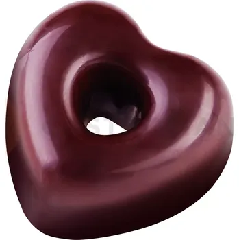 Čokoládová tyčinka Tritanová forma na pralinky - srdce s otvorem 21 ks, 29x30x16 mm, 10 gr - PC55FR | PAVONI, Iconic