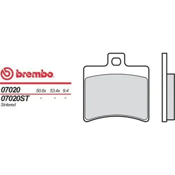 Brzda pro motocykl Zadní brzdové destičky Brembo Aprilia 50 SR DITECH 2000 - směs OEM