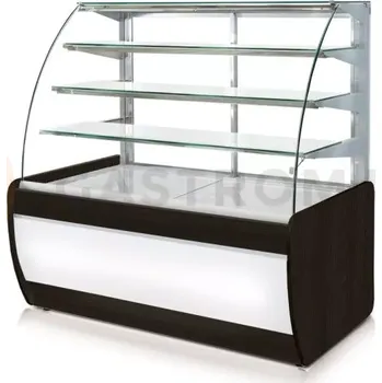 Vitrína chladící cukrářská, čelní sklo oblé, výklopné, podsvětlená, 1390x890x1460 mm | RAPA, C-B