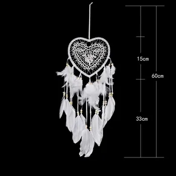 Lapač snů Lapač snů BÍLÉ SRDCE vel. 55cm MN7011
