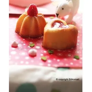 Kuchyňská sůl Forma na dezerty a moučníky HSF02 HAPPY LOVE - srdíčka a hvězdy | SILIKOMART, BabyFlex