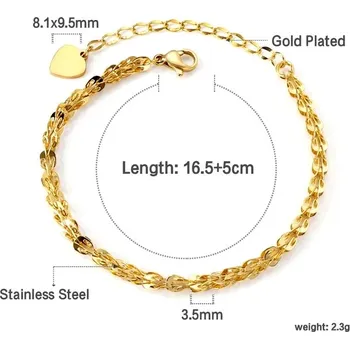 Náramek Elegantní dámský náramek z chirurgické oceli - 600G