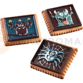 Kuchyňská sůl Sada na sušenky - příšerky, 47x57x5 mm - CKC12 Cookie Monsters Slim | SILIKOMART, EasyChoc