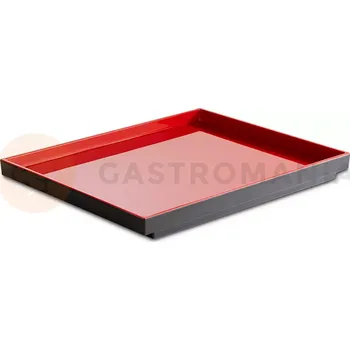 Tác z černo-červeného melaminu, 325x265 mm | APS, Asia Plus