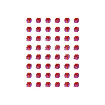 Jedlá dekorace na dort FIALOVÝ DÁREK s77