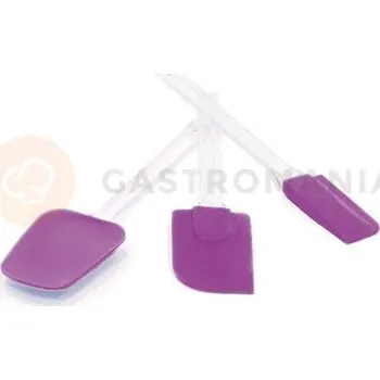 Stolní podložka Sada 3 silikonových špachtlí 245, 260, 255 mm, fialová barva | SILIKOMART, ACC 029 Spatole