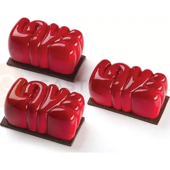 Kuchyňská sůl Silikonová forma na dezert - 400x300 mm, 15 porcí, 80x43x36 mm, 90 ml - PX4363S | PAVONI, Lovely