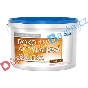 Omítka Rokospol Akrylátová omítkovina bílá zrnitost 1,5mm 25kg