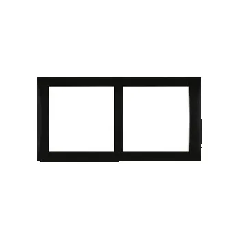 rámeček 2nás. ELEGANT vodorovný - antracit.černá