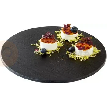 Servírovací tác z melaminu Ø 30 cm | APS, Slate
