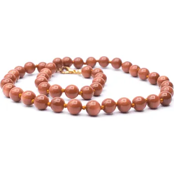 Náhrdelník Milujeme Kameny Avanturín oranžový syntetický - náhrdelník kulička NAK6 23787