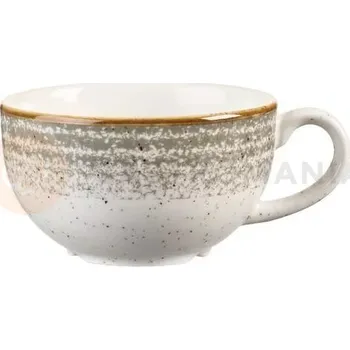 Šálek na cappuccino, bílo-šedý 227 ml | CHURCHILL, Homespun Style Stone Gray