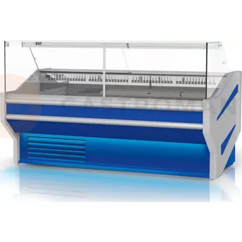 Modul chladicího pultu s tvrzeným rovným, svislým sklem, osvětlením korpusu a deskou z nerezové oceli 1150x1070x1220 mm | RAPA, L-F