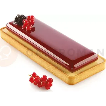 Výroba svíčky Sada na koláče - prsten + silikonová forma, 255x95x20 mm | SILIKOMART, Kit Tarte Ring Rectangular