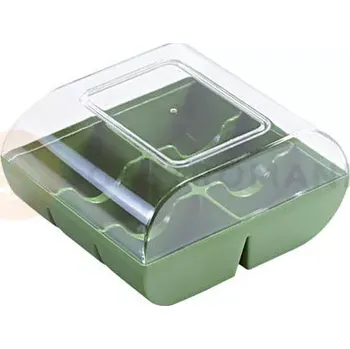 Nádoba na led Dekorativní obal na 6 makronek, zelený | SILIKOMART, Macado 6