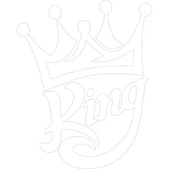 Samolepicí dekorace na vozidlo King 1 samolepka na auto - růžová tmavá / 10x12 cm