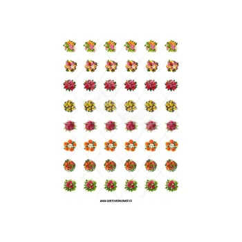 Jedlá dekorace na dort KYTICE s120