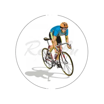 Jedlá dekorace na dort ZÁVODNÍK, VARIANTA Jedlý papír 349