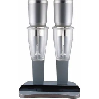 Frapovač dvojitý profi stříbrný, 2 plastové nádoby, 4 disky