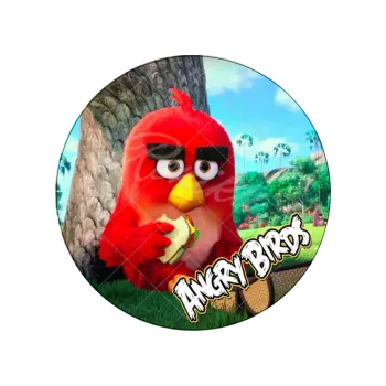 Jedlá dekorace na dort ANGRY BIRDS svačina, VARIANTA Jedlý papír 1160
