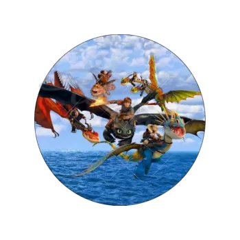 Jedlá dekorace na dort DRACI, VARIANTA Jedlý papír 651