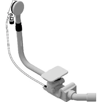 Sifon Kaldewei Příslušenství - Vanová odtoková a přepadová souprava, s napouštěním, KA 4061, bílá 687772060001