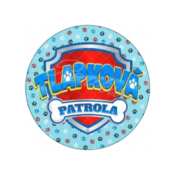 Jedlá dekorace na dort PAW PATROLA česky, VARIANTA Jedlý papír 85
